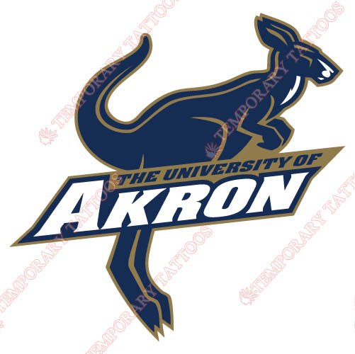 Akron Zips Customize Temporary Tattoos Stickers NO.3699